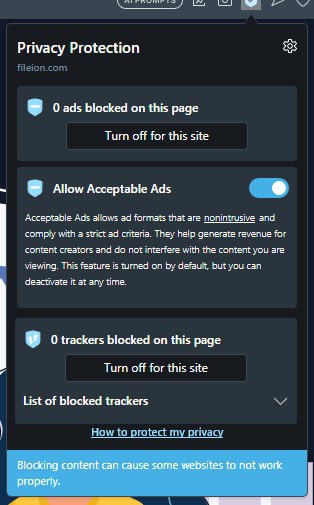 Block ads and tracker with ease