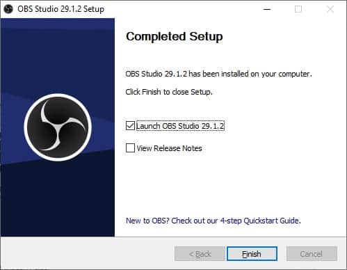 OBS Studio Installation Process 4