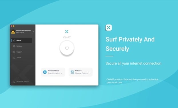 X-VPN Surf the internet Privately And Securely