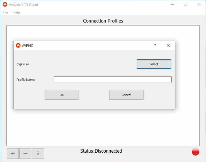 Add Profile in Aviatrix VPN Client