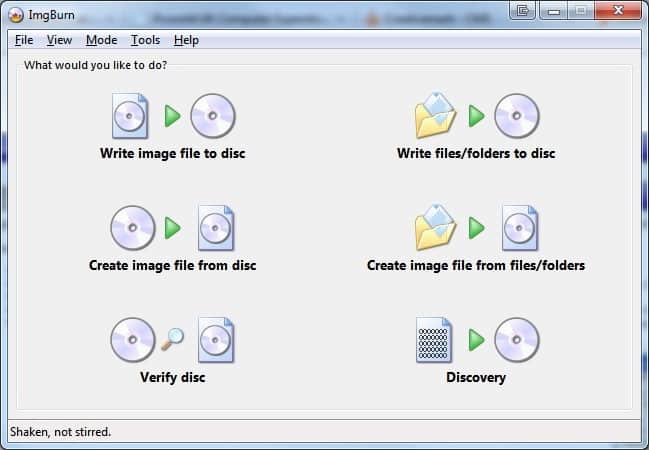 User-Friendly interface of ImgBurn