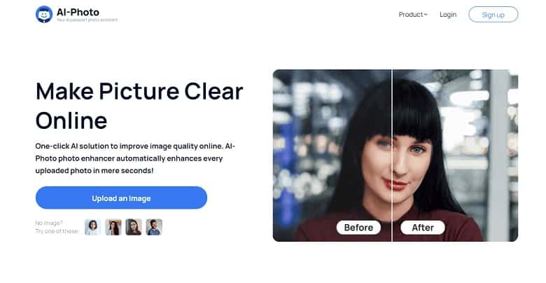 Make the picture clear using AI Photo