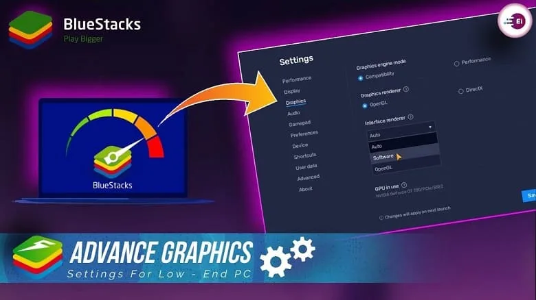 ADVANCE GRAPHICS Setting For Low - End PC