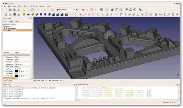 FreeCAD interface