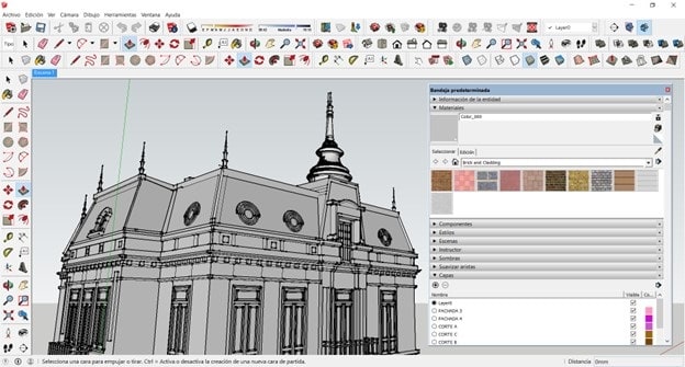 SketchUp interface