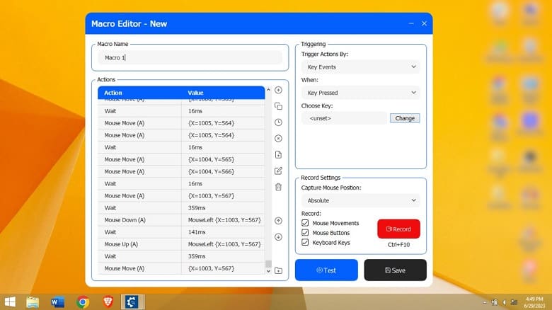 Edit your macros using Macro Editor