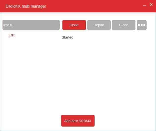 Droid4X Multi Manager