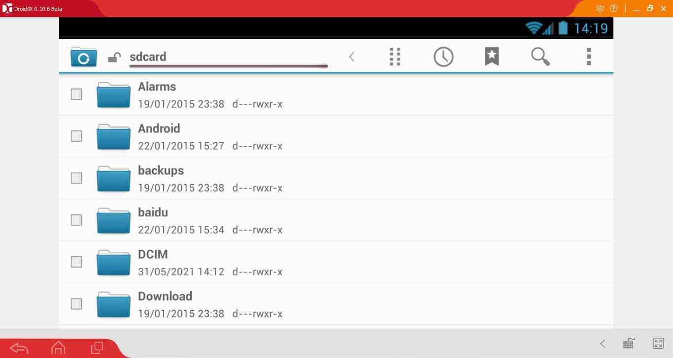 File Manager in Droid4X