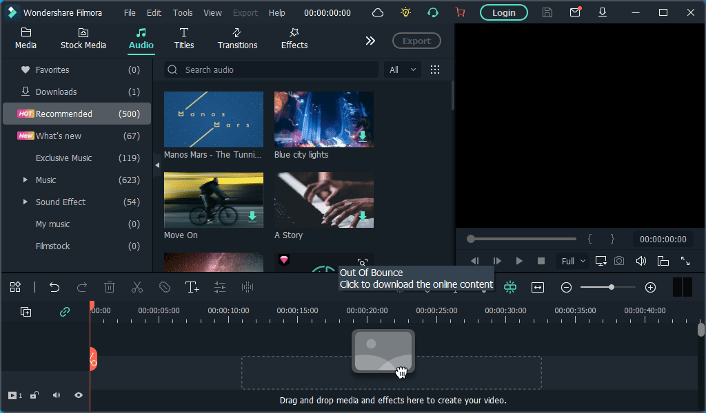 Filmora Video Editor Adding audio files