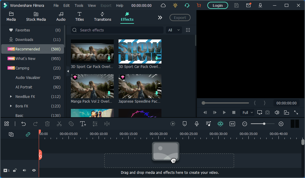 Filmora Video Editor Adding different effects