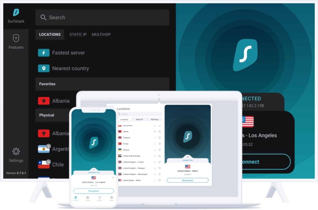 SurfShark multi platform supported