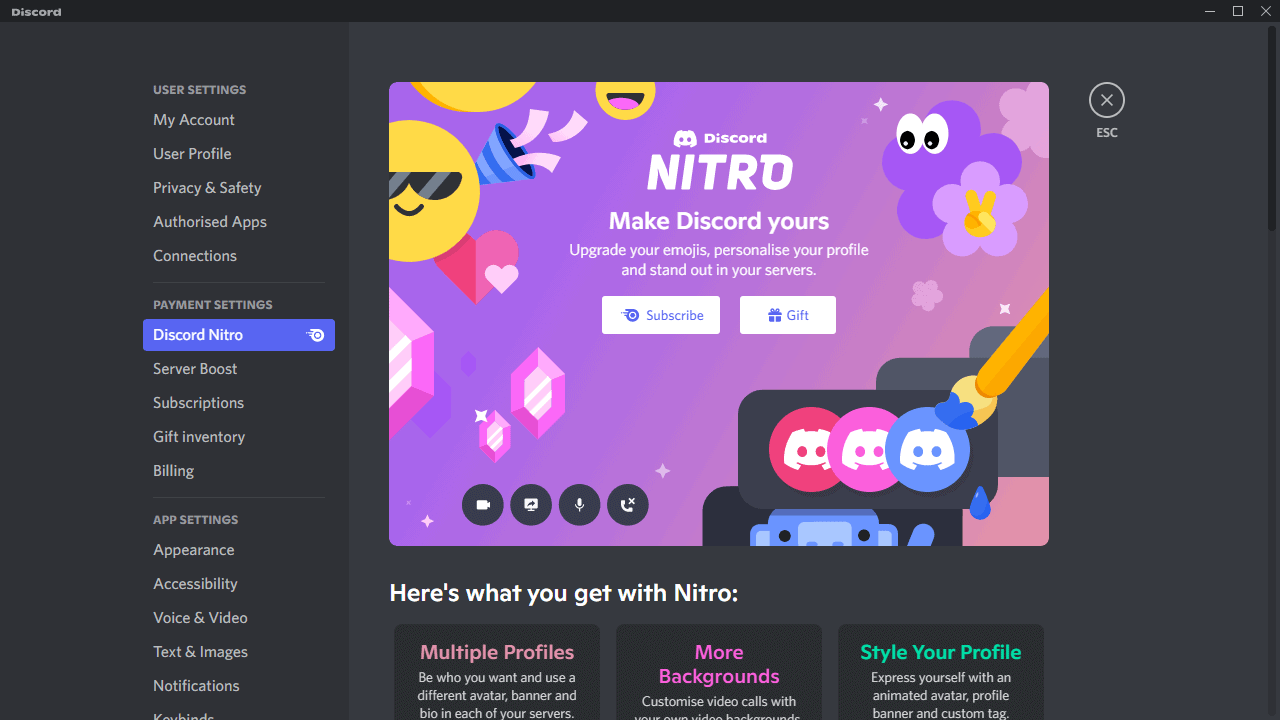 Discord Portable Nitro