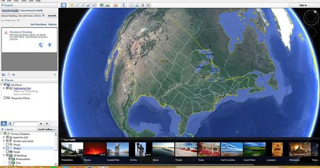 Google Earth Pro Real-time satellite imaging