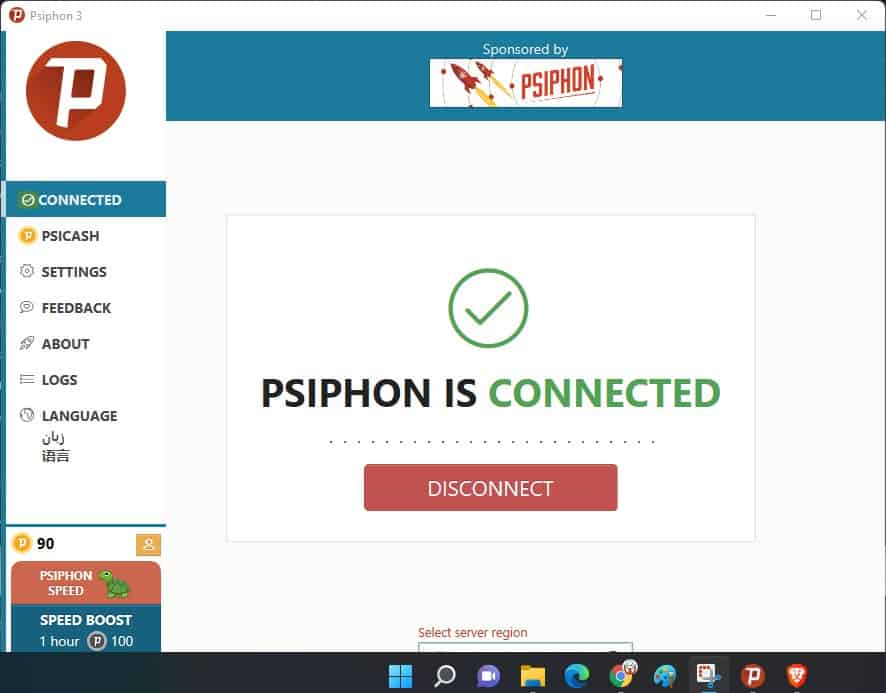 Psiphon Connection