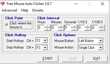 how does free mouse auto clicker 3.8.7