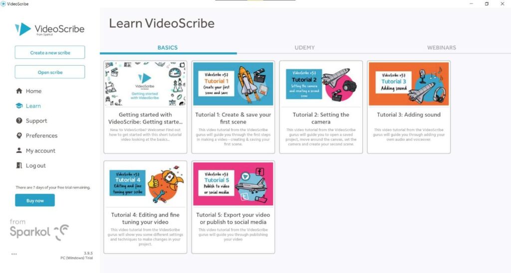 Learn VideoScribe from the Tutorials