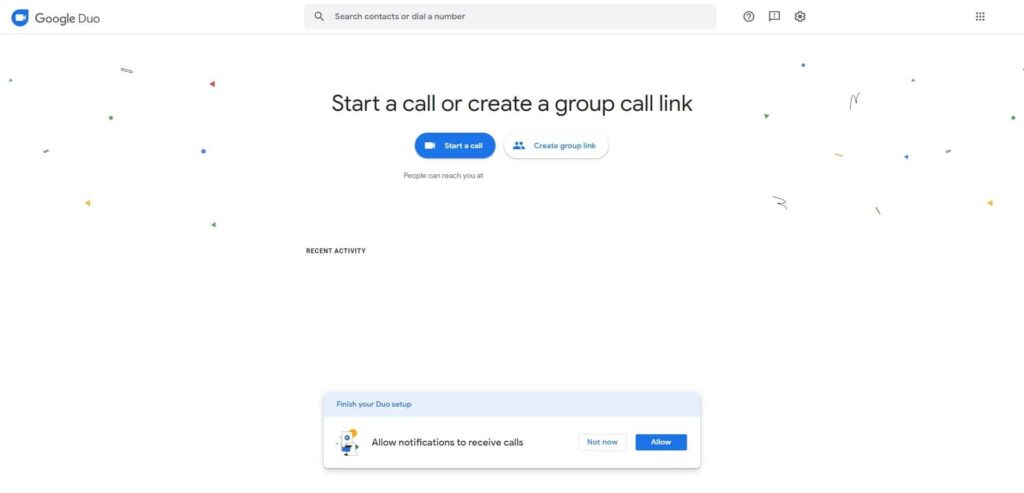 Join with others using Google Duo