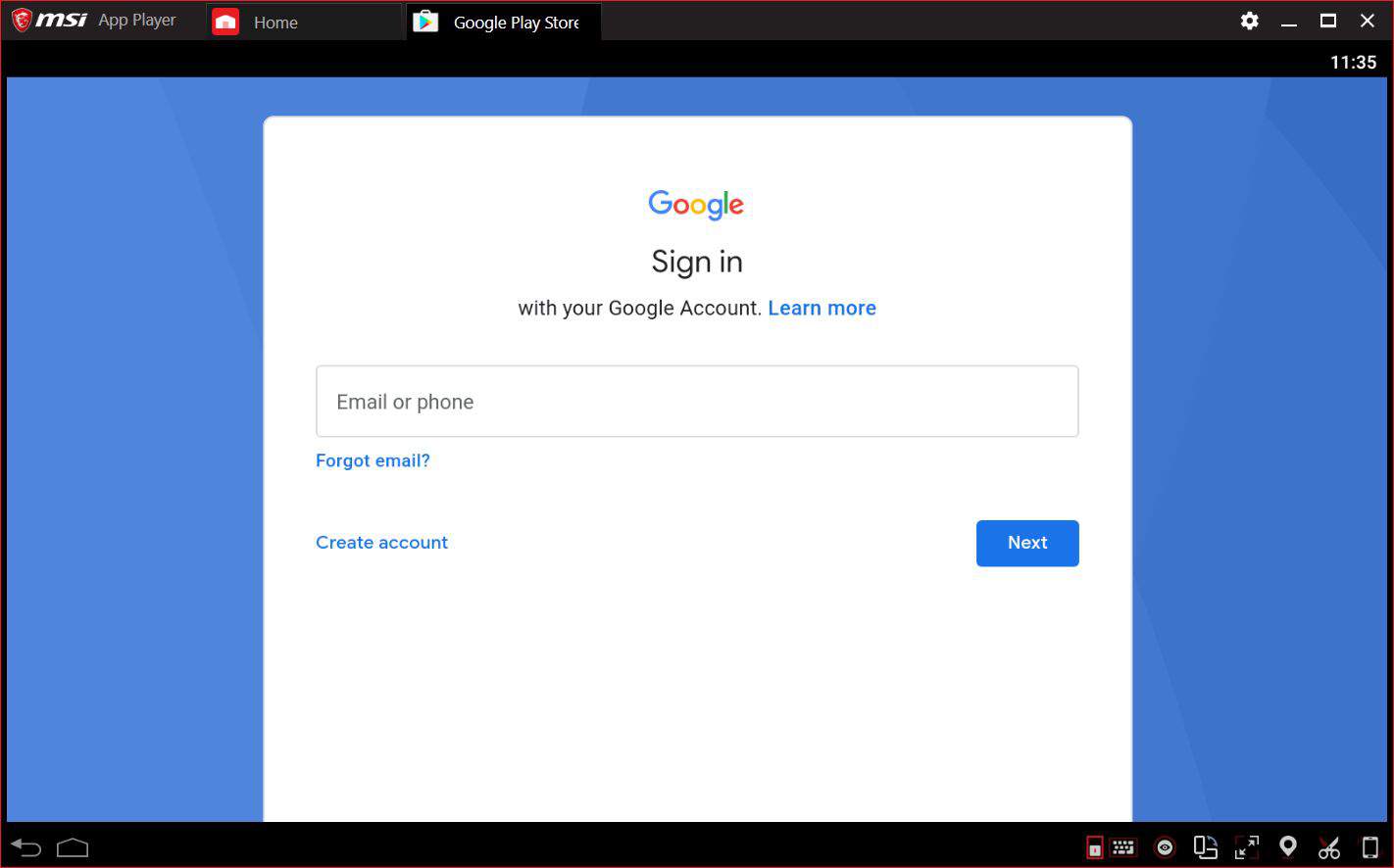 Sign in to google play store using your Gmail Accounts
