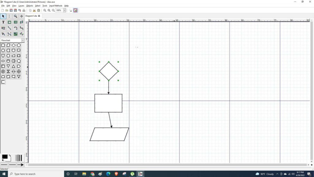 Draw diagrams using Dia Diagram Editor