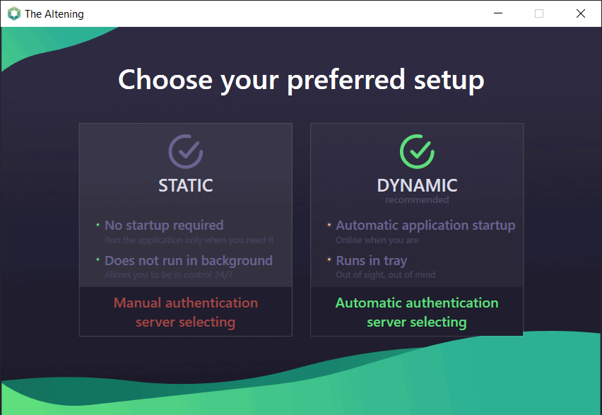 The Altening choose your preferred setup