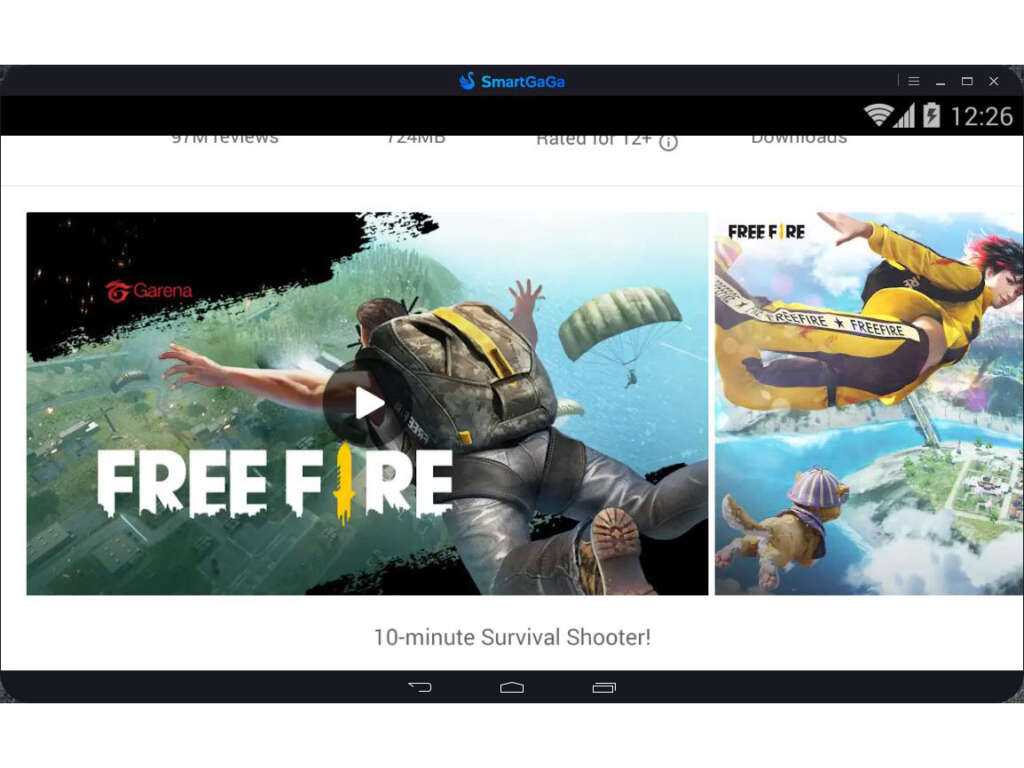 Play FreeFire on PC using SmartGaGa Android 7.1.2 Nougat Emulator