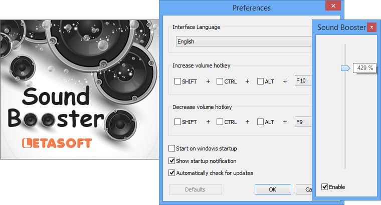 Boost your PC sound using Letasoft Sound Booster