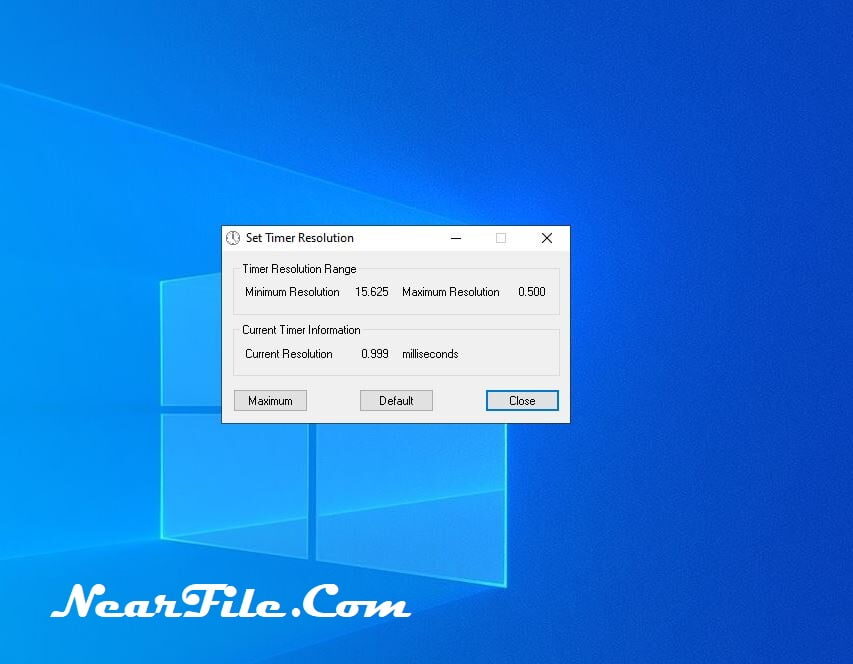 Timer Resolution 1.2 Download For Windows 10, 8, 7 PC