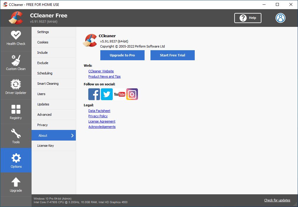 About CCleaner