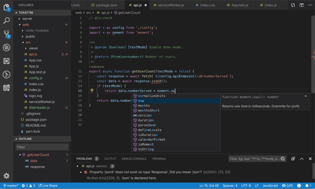 Complete your project using Visual Studio Code