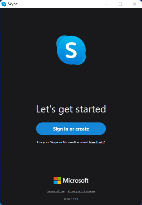 Skype Homepage