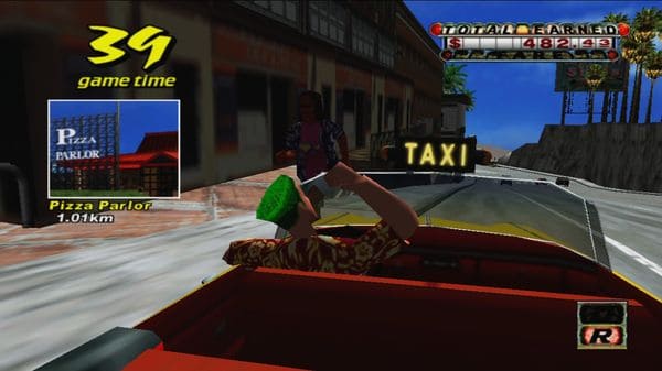Crazy Taxi Running on the street