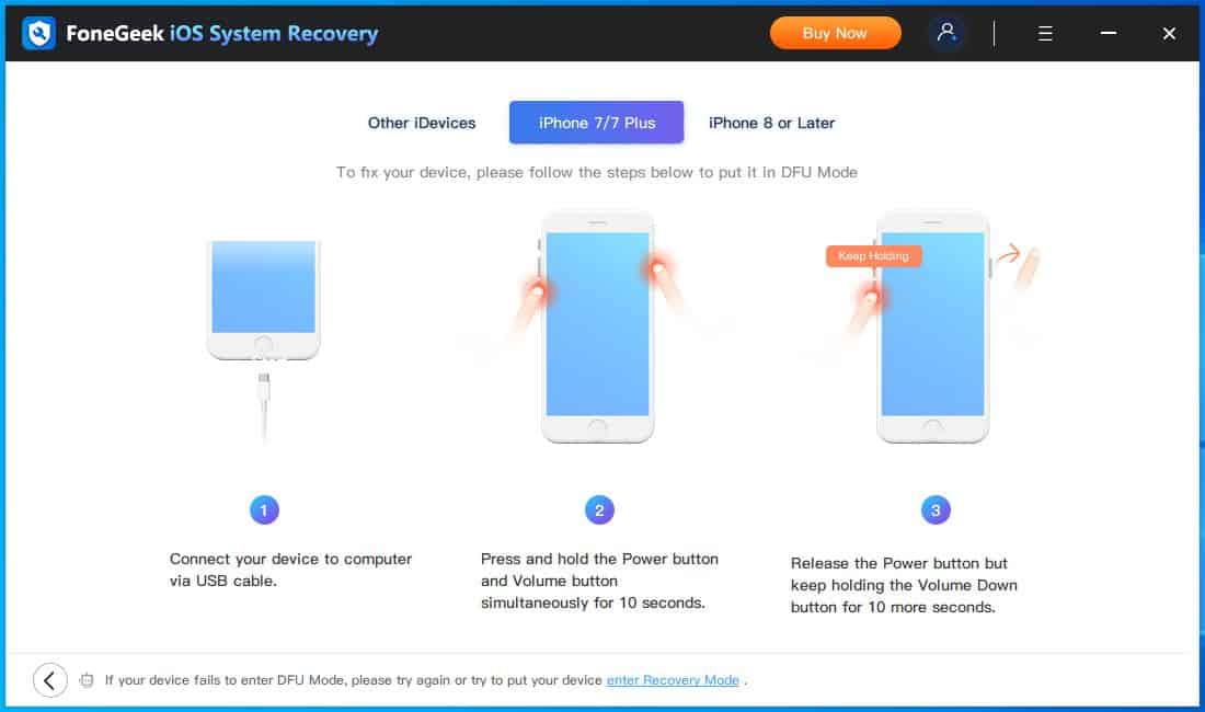 FoneGeek iOS System Recovery Screenshot (3)