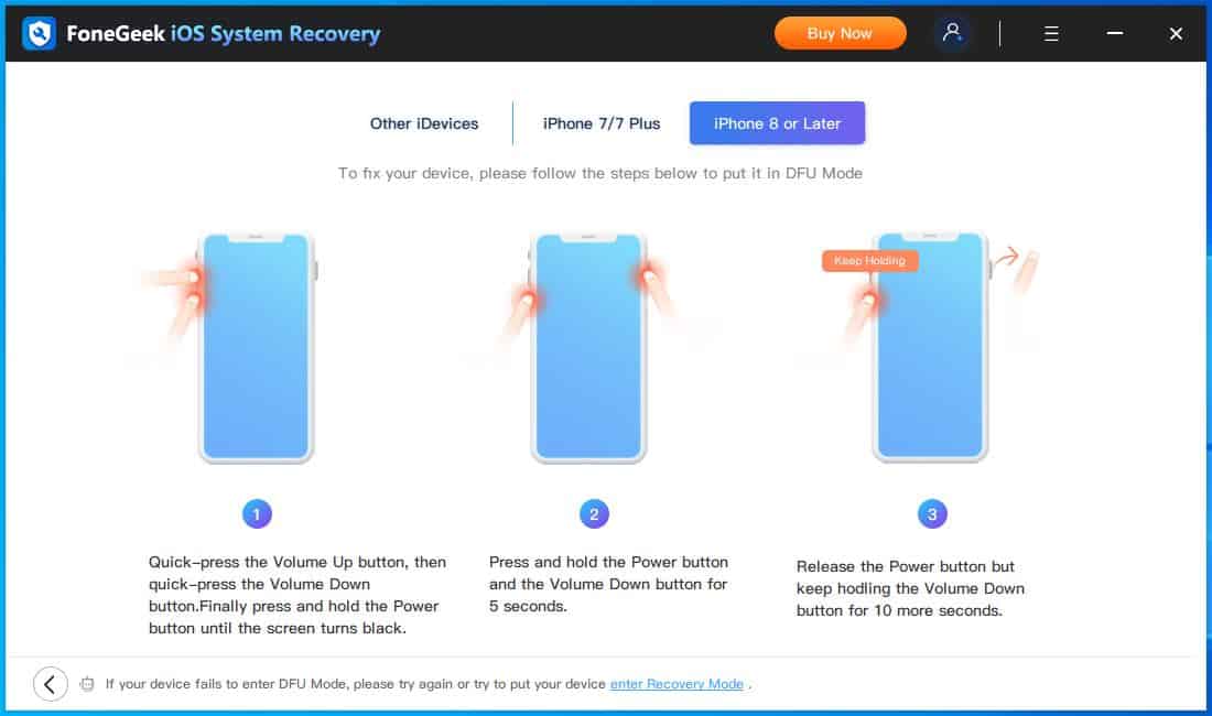 FoneGeek iOS System Recovery Screenshot (4)