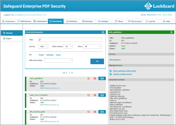 Safeguard Enterprise PDF Security Documents