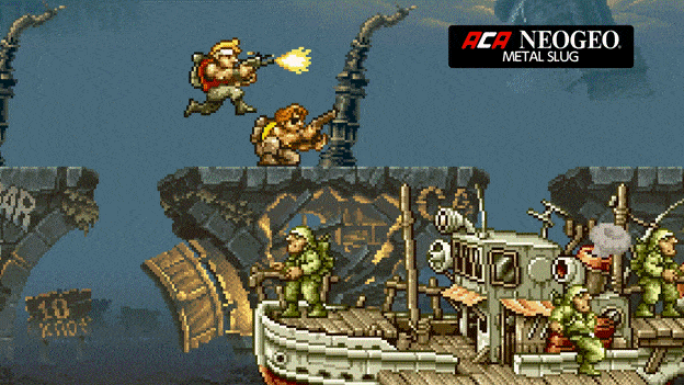   Metal Slug Fight against the enemy