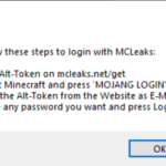 MCLeaks Authenticator user Instruction
