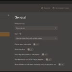 GOM Player General Settings
