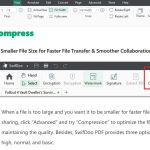 Compress your PDF Files using SwifDoo PDF