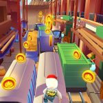 Collect coins in Subway Surfers