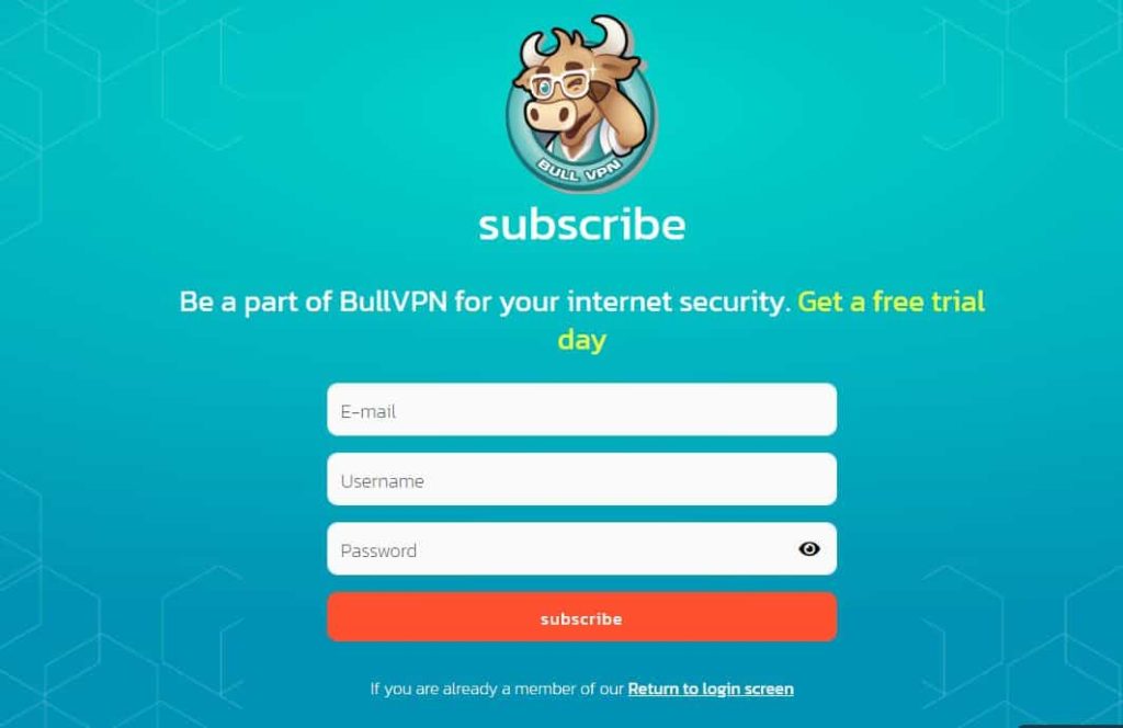 BullVPN Registration