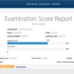 VCE Exam Stimulator Examination Score Report