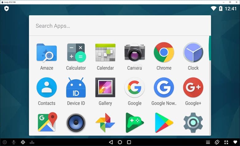 Andy Android Emulator Download for your PC