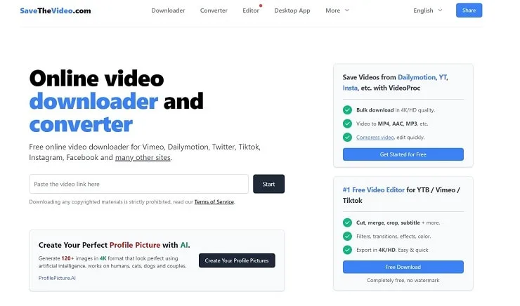 Online video Downloader and Converter