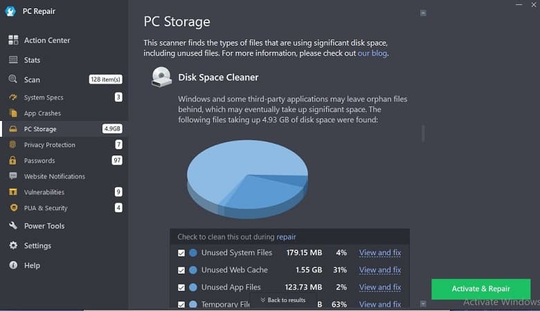 PC Storage feature